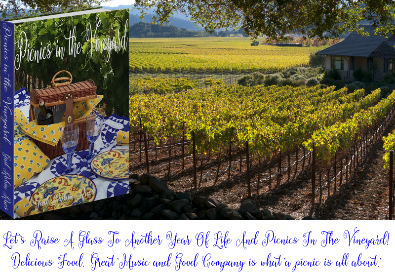 Picnics in the Vineyard - cottage and quote